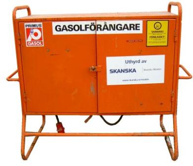 Förångarskåp för gasol, \u003c ca 32 kg/h