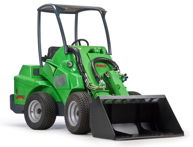 Hjullastare, fyrhjulsdriven, ramstyrd, ca 1500 kg