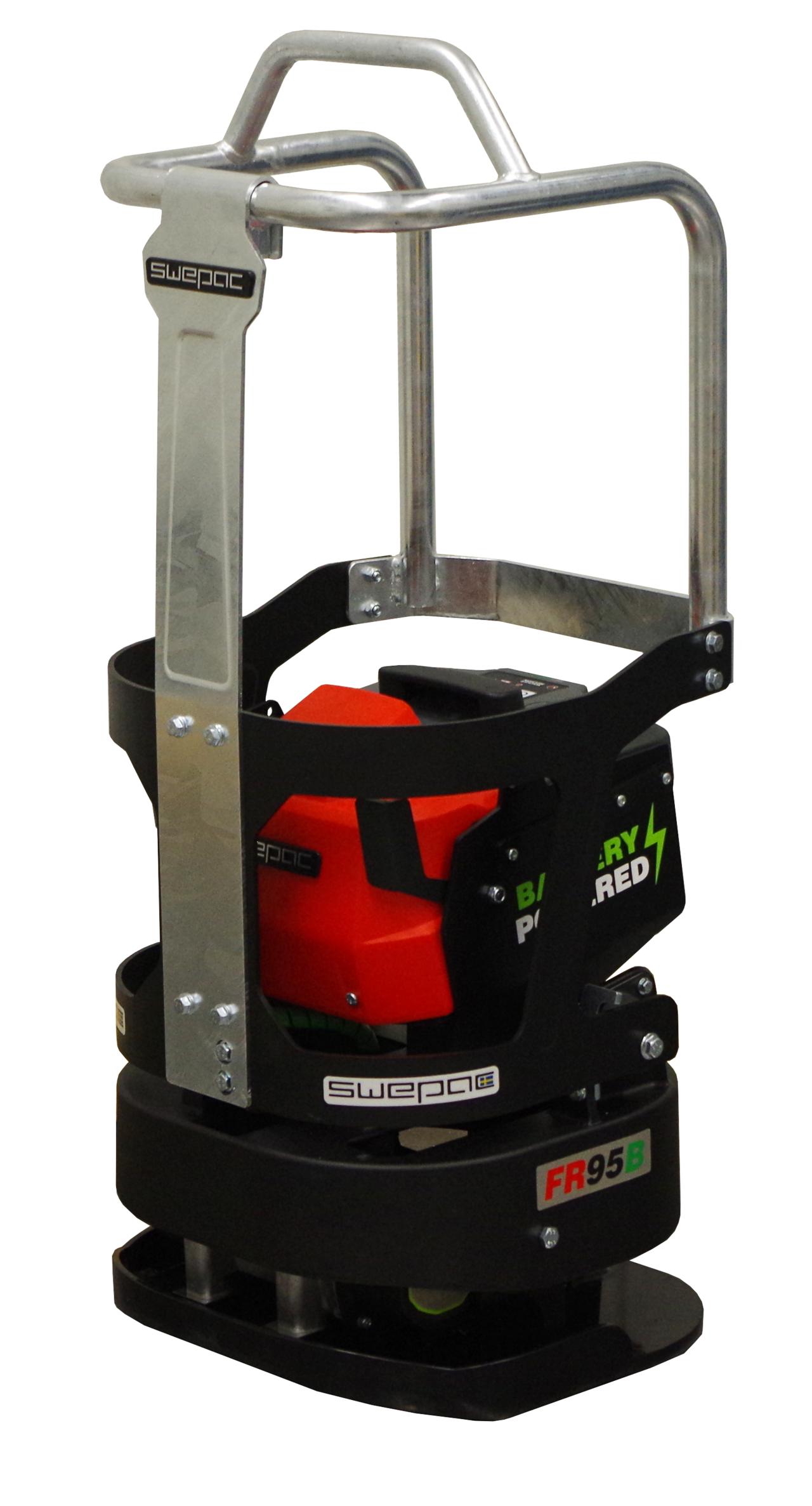 Vibroplatta, batteri, rund, vikt ca 100 kg