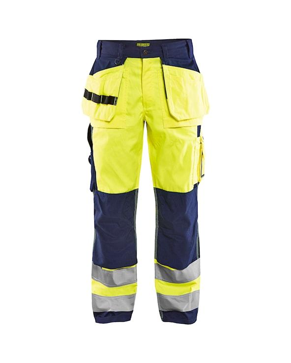 Byxa midje varsel gul/marinblå strl D96