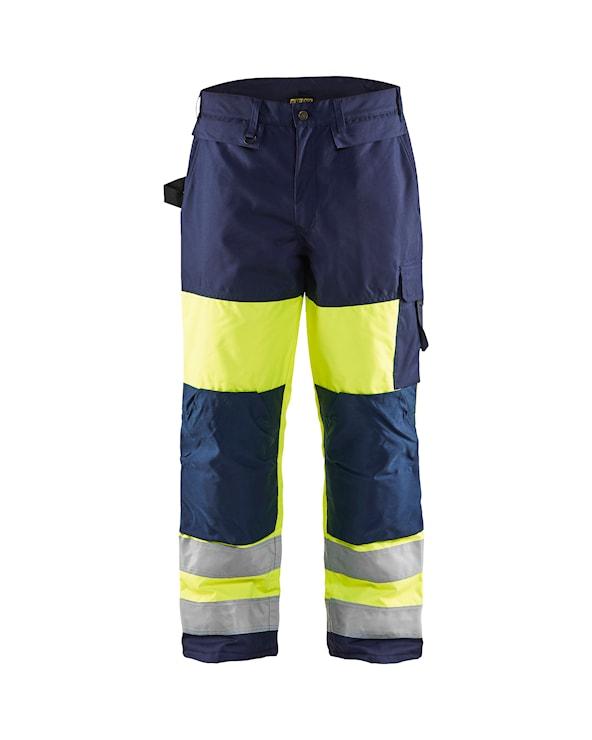 Byxa vinter varsel gul/marinblå st 50
