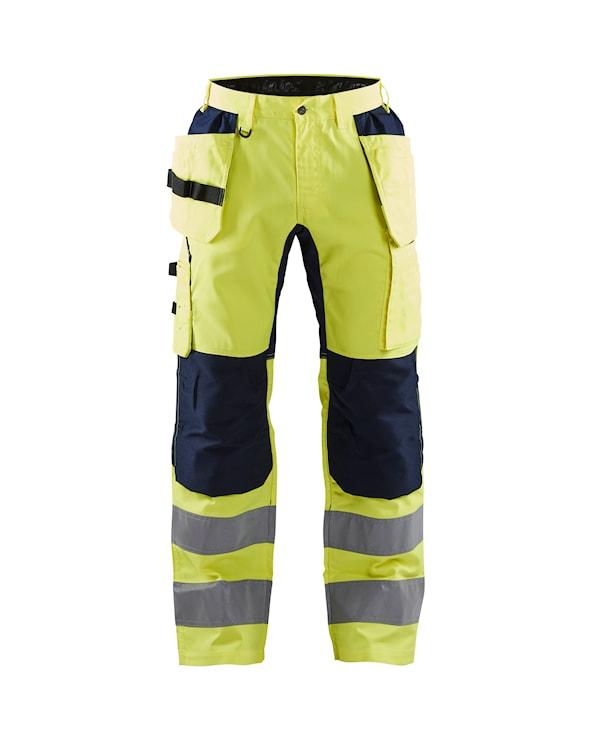 Byxa midje varsel gul/marinblå m stretch D92