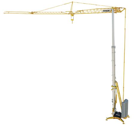 Sjävresande byggkran